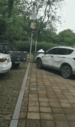 停车挡路，皮卡车11次撞击后开出！